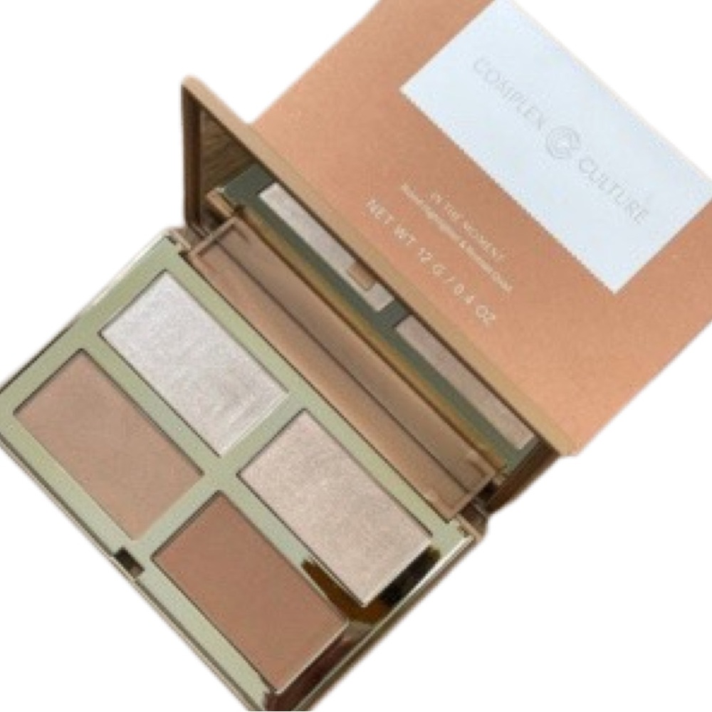 Complex  Culture In the Moment Baked Highlighter & Bronzer Quad Pallet (NIB)